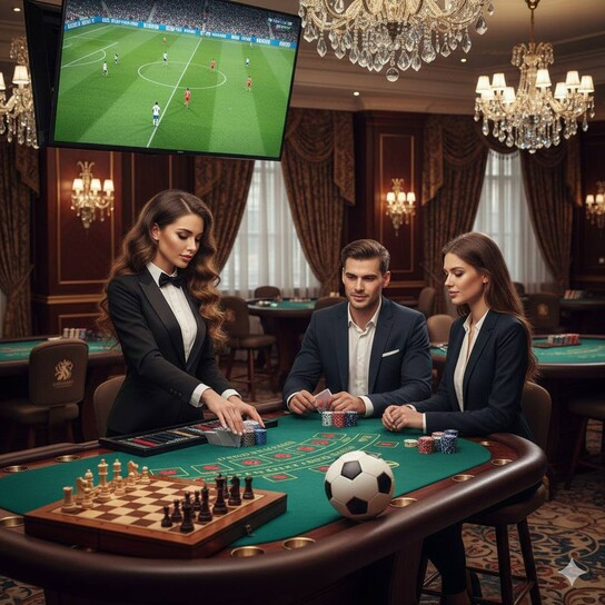 棋牌游戏公司主视觉：多终端棋牌界面